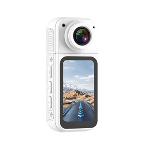 Мини экшн-камера s70 lens 2.7k, поворот 180°, белая