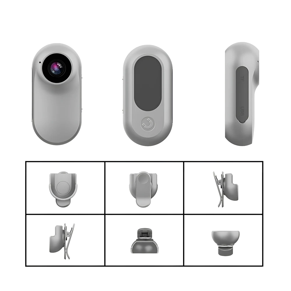 Mini action camera bm-cs02 lens 1080p, white 3