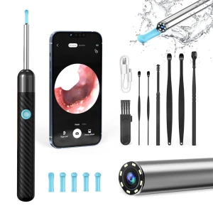 Ear wax removal kit y8 with wi-fi, 2mp camera,1080p, ip67, black Thumbnail 2