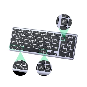 Ugreen беспроводная клавиатура ultra slim ku005, черная Thumbnail 2