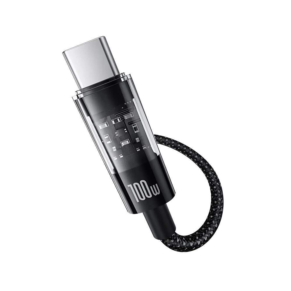 Baseus cable gem быстрая зарядка usb-a на type-c 100w 2м, черный 2