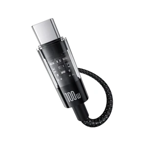 Baseus cable gem быстрая зарядка usb-a на type-c 100w 2м, черный Thumbnail 2