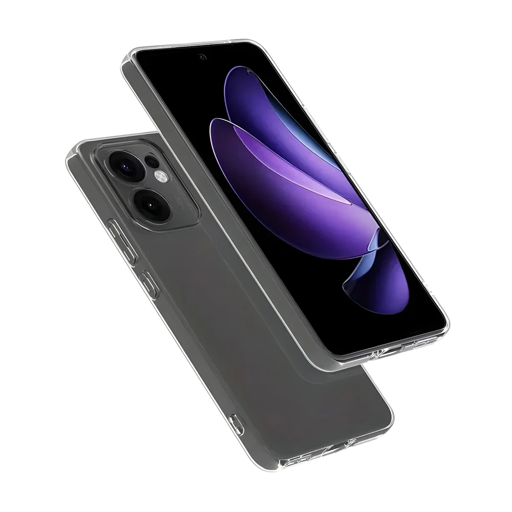 Woo case tpu soft oppo reno 14, clear 2