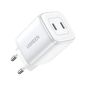Ugreen nexode gan charger 2*type-c 45w cd294, white Thumbnail 3