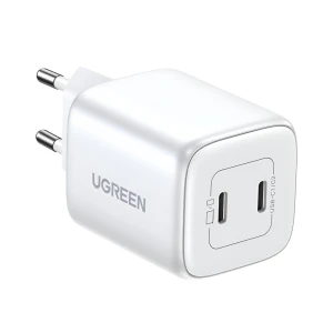 Ugreen nexode gan charger 2*type-c 45w cd294, white