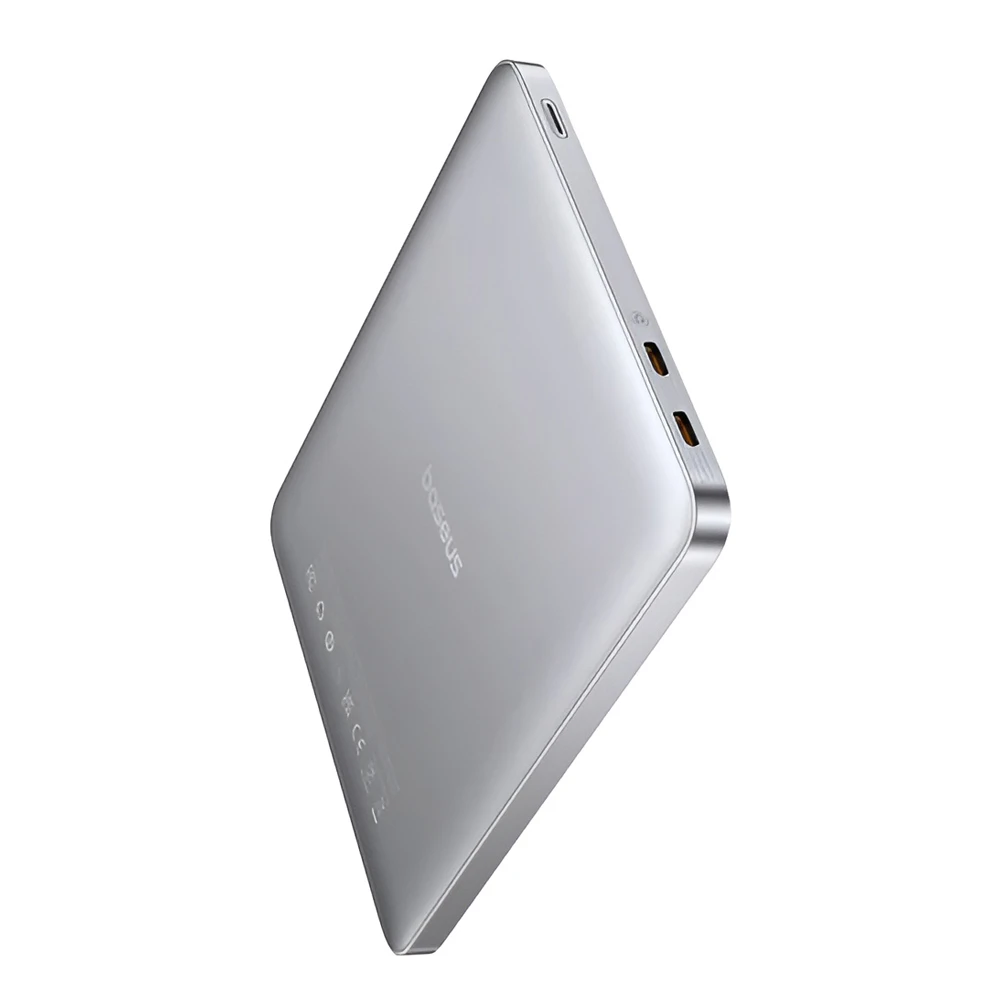 Baseus power bank blade 2 12000mah, 65w, silver 3