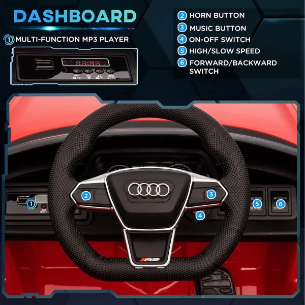 Masinuta electrica audi e-tron sportback, 12v7ah, motor 390 x 4, roti eva, scaun din piele 10