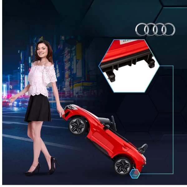 Masinuta electrica audi e-tron sportback, 12v7ah, motor 390 x 4, roti eva, scaun din piele 11