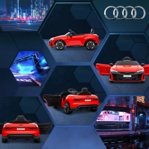 Masinuta electrica audi e-tron sportback, 12v7ah, motor 390 x 4, roti eva, scaun din piele Thumbnail 12