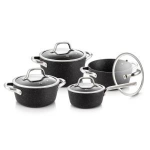 780310 Set cratite PRESIDENT Stone, 8 piese