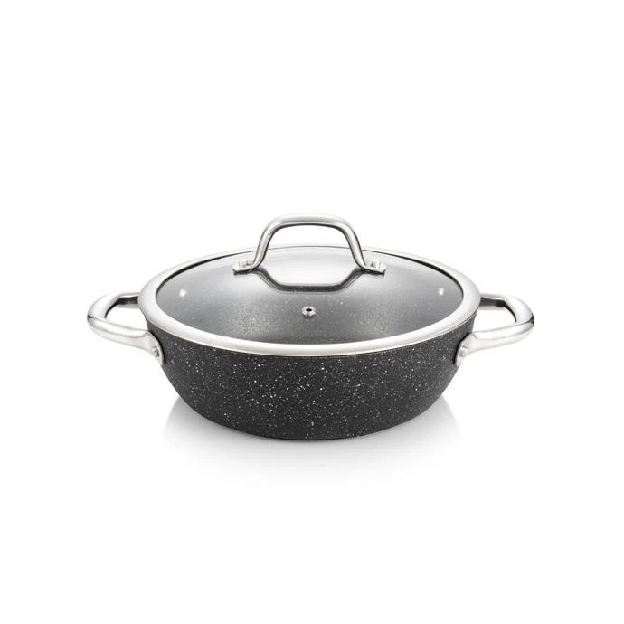 780352 tigaie adinca cu capac president stone, 24 cm 5