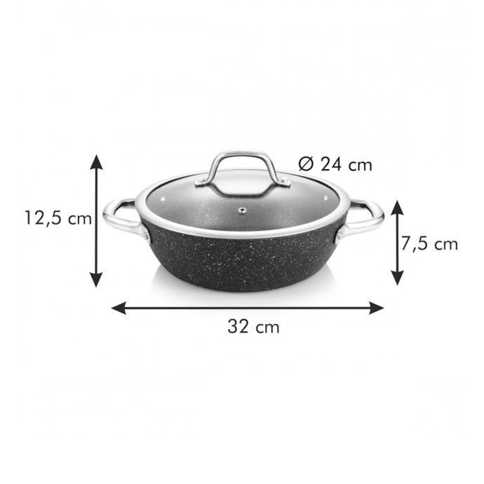 780352 tigaie adinca cu capac president stone, 24 cm 4
