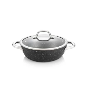780352 Tigaie adinca cu capac President Stone, 24 cm