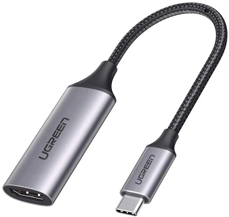 Adapter ugreen cm297  type-c m to hdmi m,  hdmi standard: 2.0, resolution: 4k @ 60 hz, thunderbolt 3, aluminum + tpe 4
