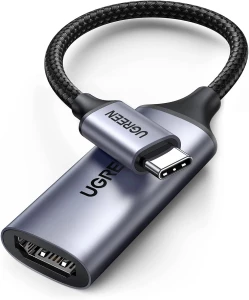 Adapter ugreen cm297  type-c m to hdmi m,  hdmi standard: 2.0, resolution: 4k @ 60 hz, thunderbolt 3, aluminum + tpe Thumbnail 2