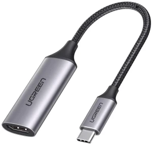 Adapter ugreen cm297  type-c m to hdmi m,  hdmi standard: 2.0, resolution: 4k @ 60 hz, thunderbolt 3, aluminum + tpe Thumbnail 3