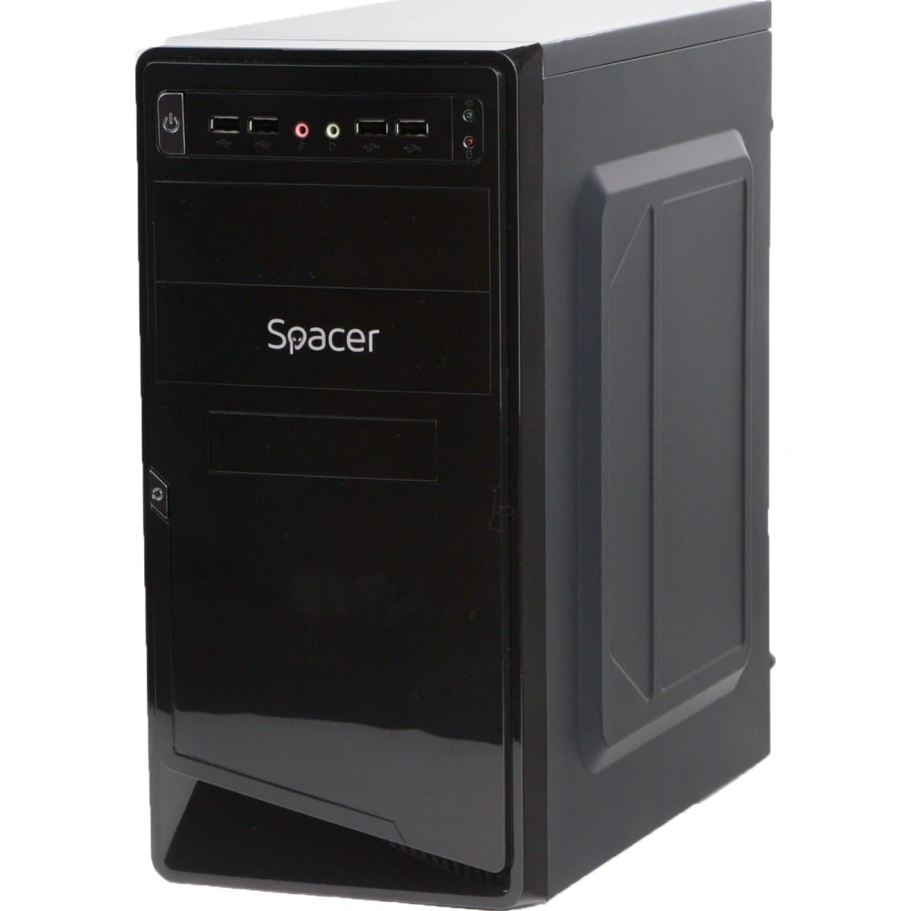 Case spacer, mini tower, matx, „moon”, 450 (230w for 450w desktop pc), usb 2.0 x 4, jack 3.5mm x 2, „spc-moon” 2