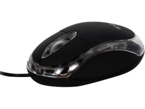 Mouse spacer optic led albastru black usb spmo-080