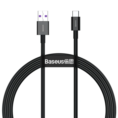 Cable usb - type-c, 66w, 1m, baseus superior black  catys-01 4