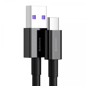 Cable usb - type-c, 66w, 1m, baseus superior black  catys-01