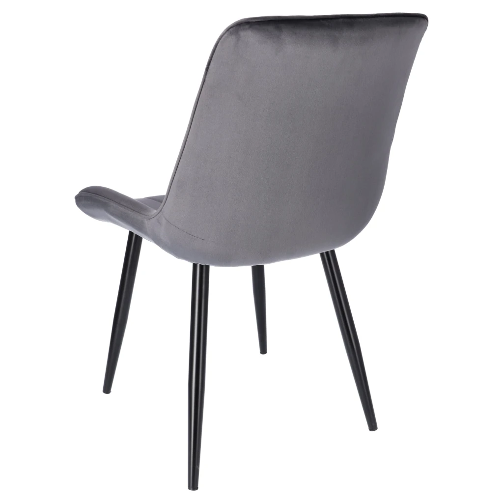 Scaun de bucatarie/living, jumi viva ,catifea, gri 4