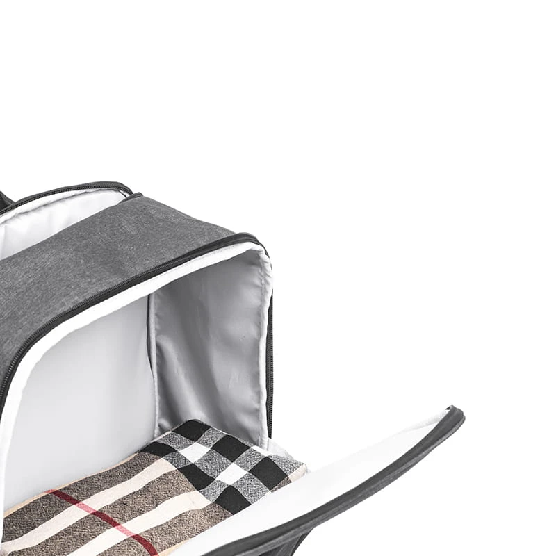 Rucsac pentru laptop, slim, tourpeak, 41x16x31cm, negru/gri 6