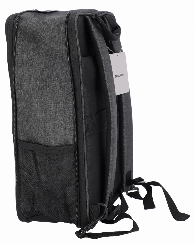 Rucsac pentru laptop, slim, tourpeak, 41x16x31cm, negru/gri 2
