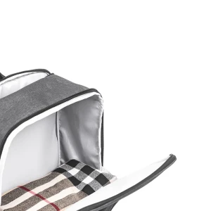 Rucsac pentru laptop, slim, tourpeak, 41x16x31cm, negru/gri Thumbnail 6