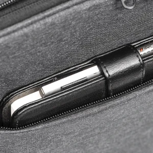 Rucsac pentru laptop, slim, tourpeak, 41x16x31cm, negru/gri Thumbnail 4