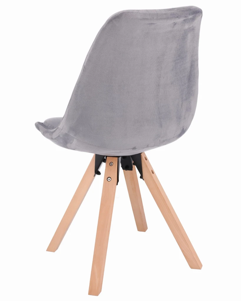 Scaun bucatarie/living, jumi, saida, catifea, lemn, 49x52x83 cm, bej 4
