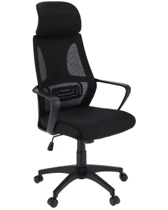 Scaun de birou cu roti Jumi, FUTURA, 125x61x49cm, inaltime reglabila, Negru CM-270688