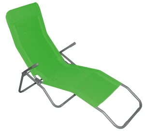 Sezlong de grădină/plaja pliabil jumi, verde om-719262