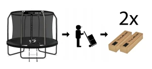 Trambulina de grădină pentru copii thunder inside elite 10ft (305cm) black Thumbnail 9
