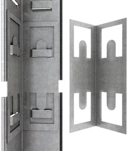 Raft metalic de depozitare nex budget 1600x800x400 mm, 4 rafturi mdf, galvanizat Thumbnail 3