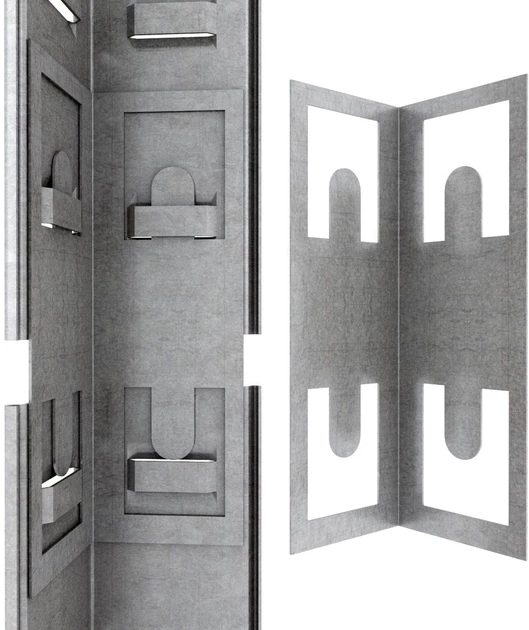 Raft metalic de depozitare nex budget 2000x1000x450 mm, 5 rafturi mdf, galvanizat 6