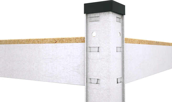 Raft metalic de depozitare nex budget 2200x1100x400 mm, 5 rafturi mdf, galvanizat 5