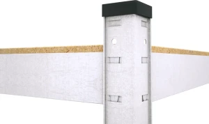 Raft metalic de depozitare nex budget 2200x1100x400 mm, 5 rafturi mdf, galvanizat Thumbnail 5