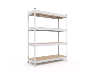 Raft metalic de depozitare Nex Titan 1800x1800x400 mm, 4 rafturi MDF, galvanizat