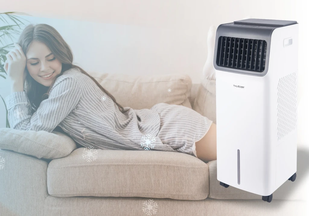 Водяной кондиционер 4-в-1 thunder breeze, 85w, wi-fi, 15l, белый 4