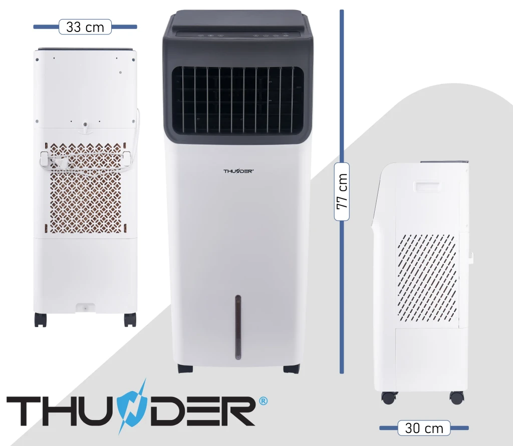 Водяной кондиционер 4-в-1 thunder breeze, 85w, wi-fi, 15l, белый 5