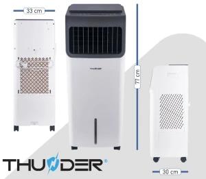 Водяной кондиционер 4-в-1 thunder breeze, 85w, wi-fi, 15l, белый Thumbnail 5