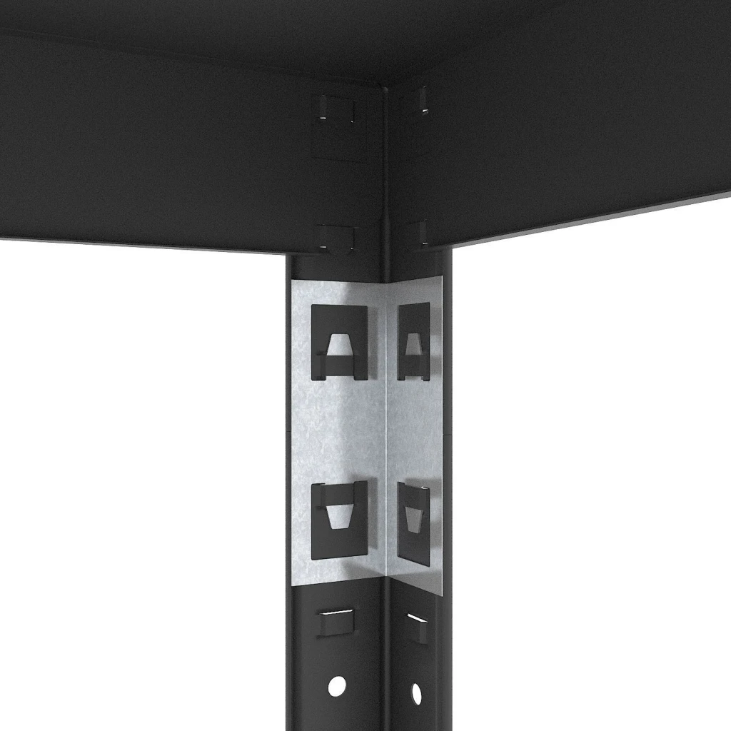 Raft metalic de depozitare nex budget 1800x900x400 mm, 5 rafturi metal, antracit 3