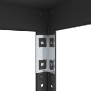 Raft metalic de depozitare nex budget 1800x900x400 mm, 5 rafturi metal, antracit Thumbnail 3