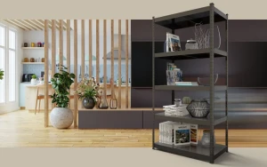 Raft metalic de depozitare nex budget 1800x900x400 mm, 5 rafturi metal, antracit Thumbnail 2