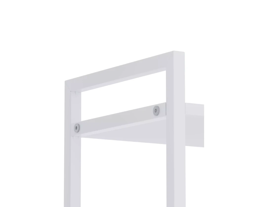 Металлическая полка nex loft 900x800x400 мм, 3 полки, дсп, белая/белая 3