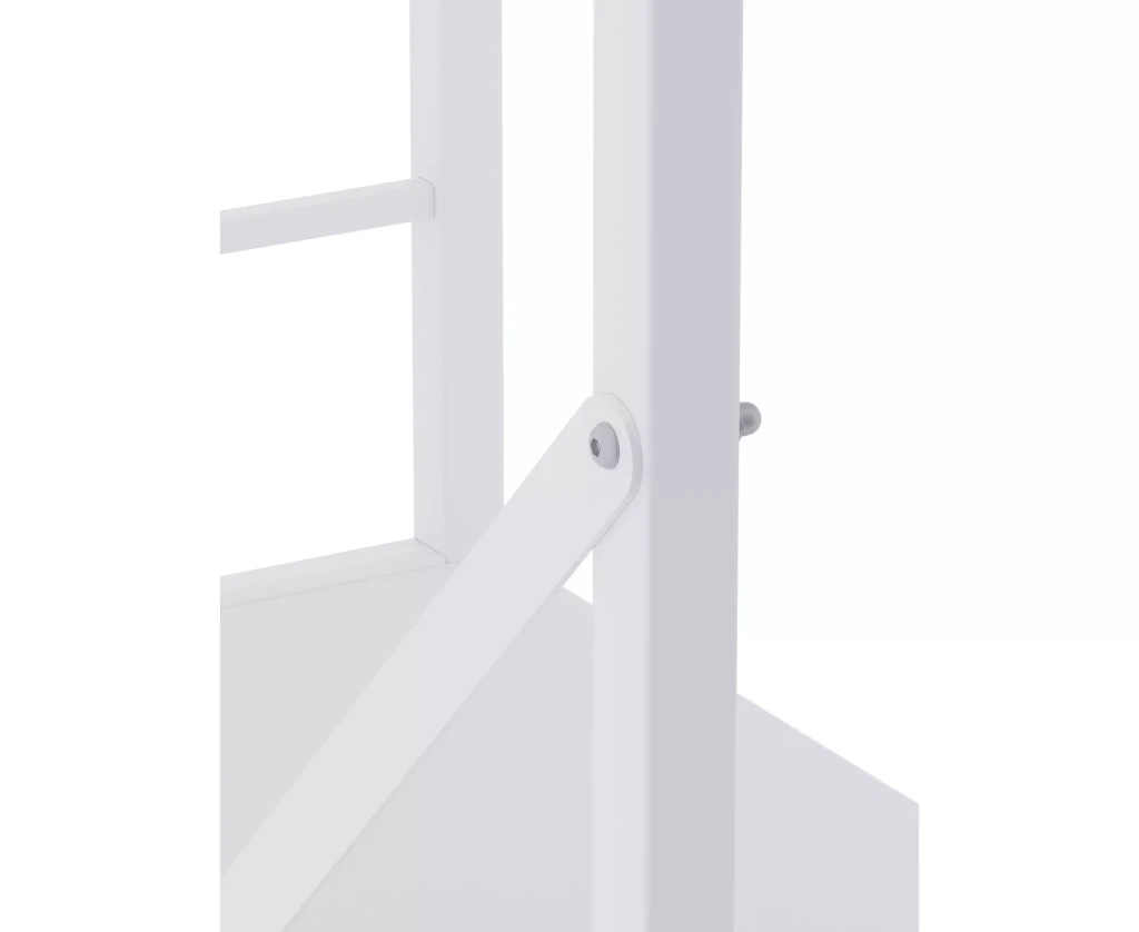 Металлическая полка nex loft 900x800x400 мм, 3 полки, дсп, белая/белая 4