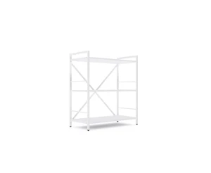 Металлическая полка nex loft 900x800x400 мм, 3 полки, дсп, белая/белая Thumbnail 2