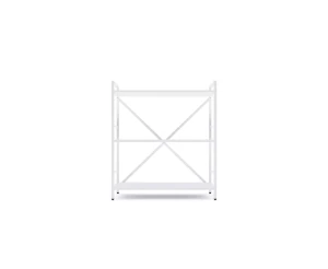 Raft metalic nex loft 900x800x400 mm, 3 rafturi, pal, white/ white