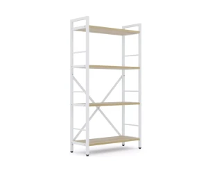 Raft metalic nex loft 1100x600x240 mm, 4 rafturi, pal, white/ oak artisan Thumbnail 2