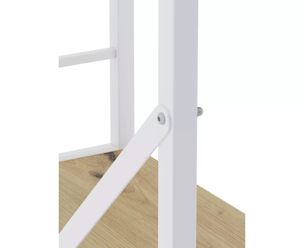Raft metalic nex loft 1700x800x350 mm, 5 rafturi, pal, white/ oak artisan 4